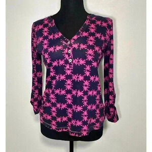 Lilly Pulitzer Janelle‎ Top in Bright Navy Get Hoppy print, Size XSmall